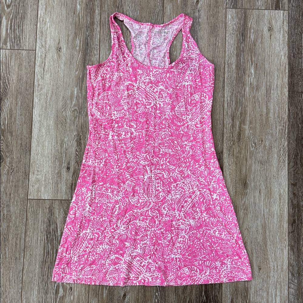 Lilly Pulitzer Cordon Hot Pink Racerback Dress XS